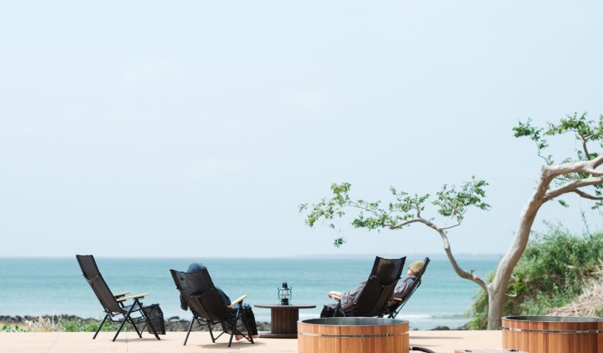 外気浴スペース